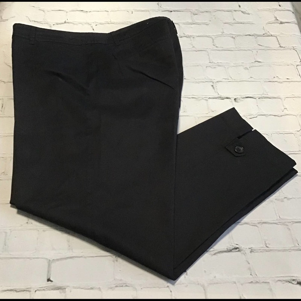 Talbots Perfect Crop Pants Size 12 Black